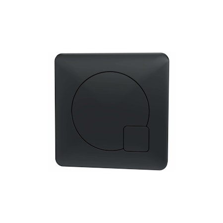 Nuie Square Dual Flush Matt Black WC Push Button