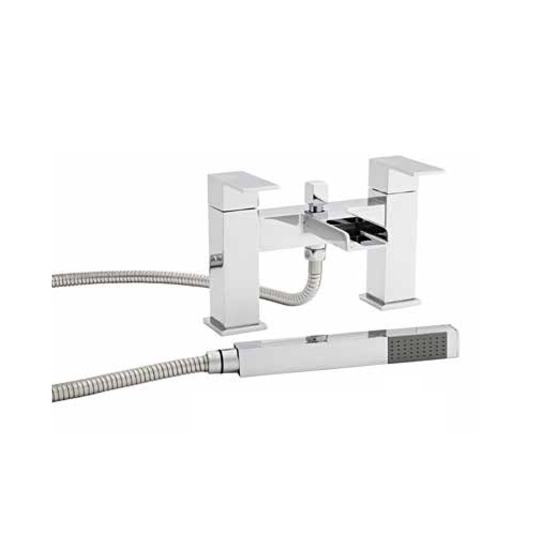 Phase Deck Mounted Bath Shower Mixer Tap - Chrome