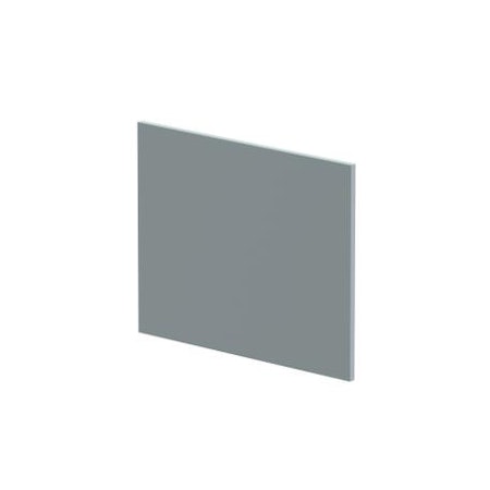 Milan Monument Grey Square Shower Bath End Panel 700mm - 520mm High