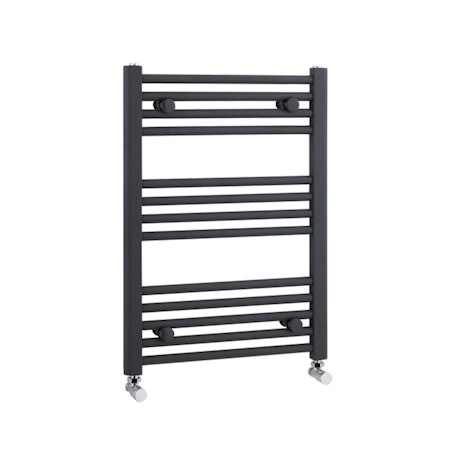 Nuie Anthracite Straight Ladder Towel Rail 700 x 500mm