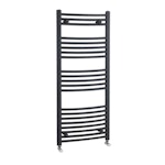 Arno Heated Towel Rail 1150 x 500mm Curved Ladder - Anthracite