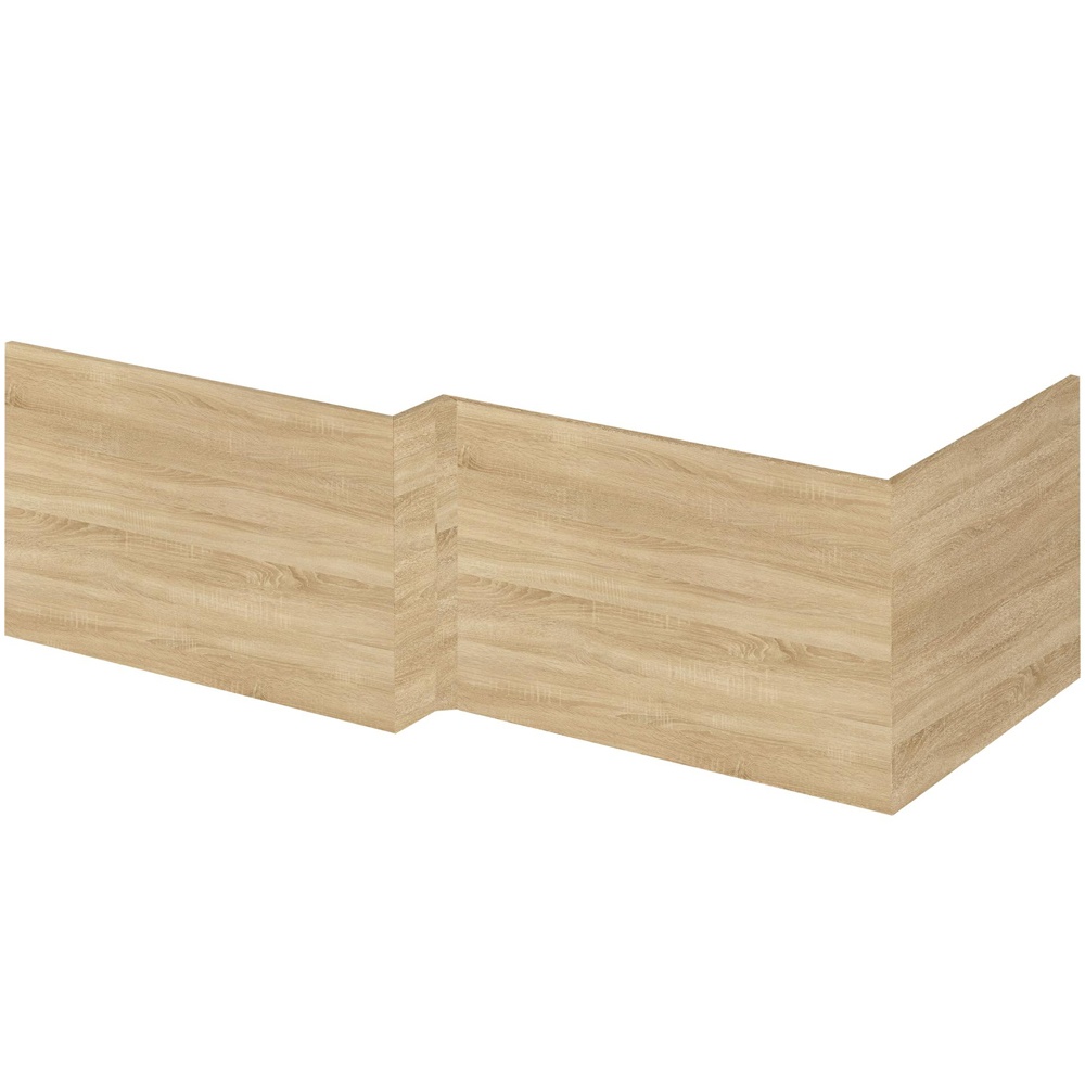 700mm High Natural Oak Shower Bath End Panel - Wooden