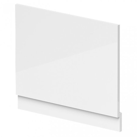 750mm High Gloss White MDF End Bath Panel - Wooden