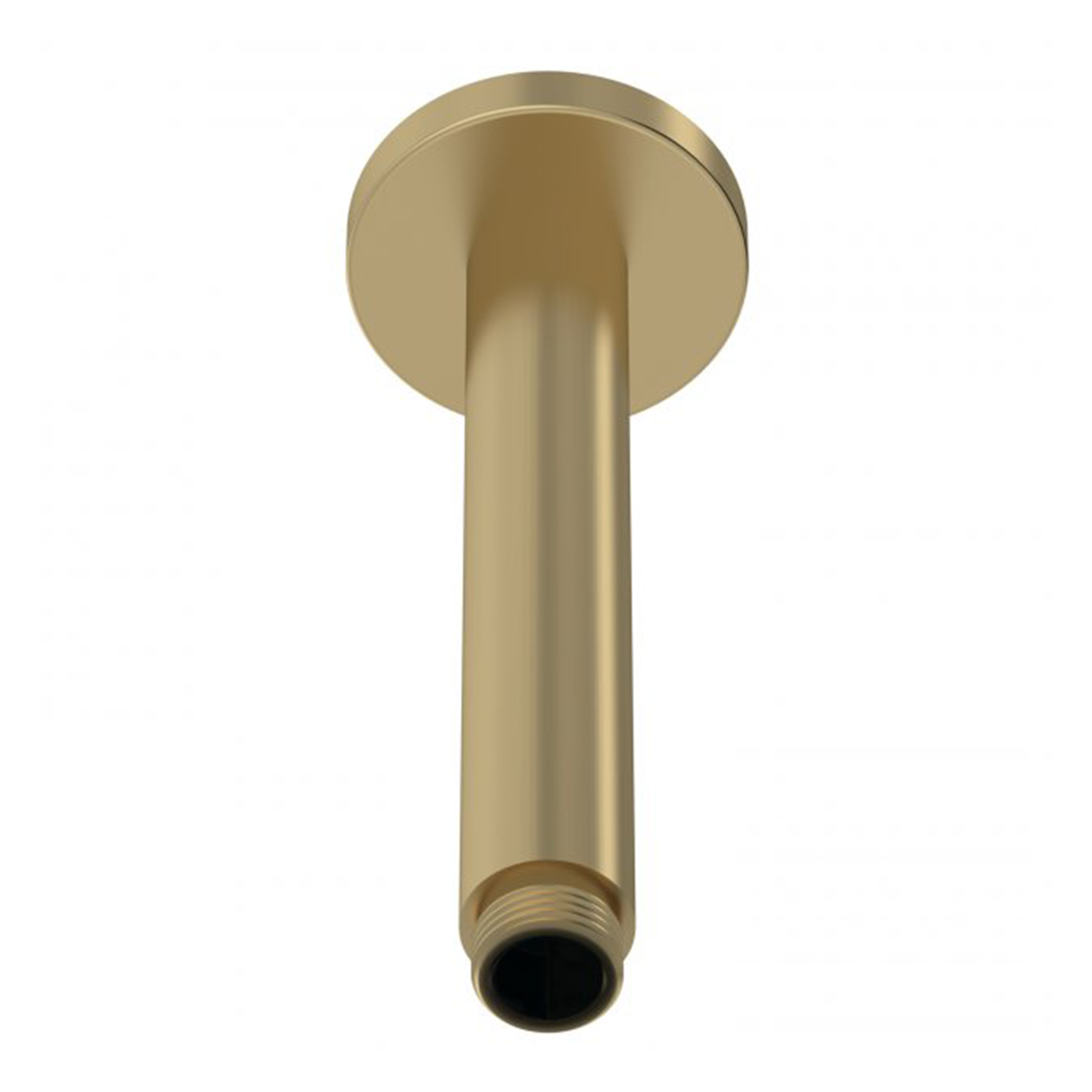 Arvan Round Brushed Brass Ceiling Mounted Shower Arm