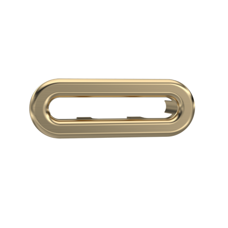 Hudson Reed Oval Overflow Cover - Brushed Brass