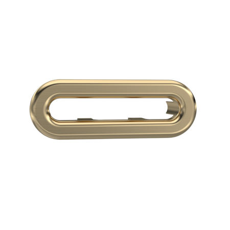 Hudson Reed Oval Overflow Cover - Brushed Brass