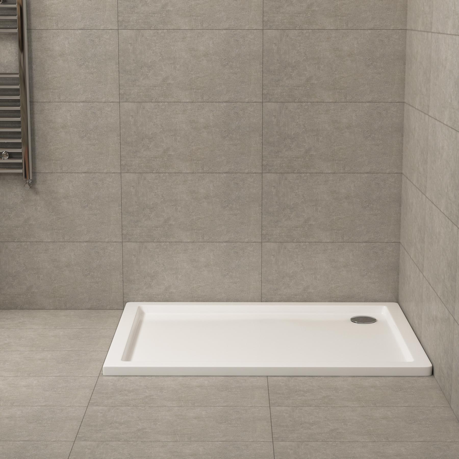 Hudson Reed Rectangular Pearlstone Shower Tray 1200 x 900 x 40