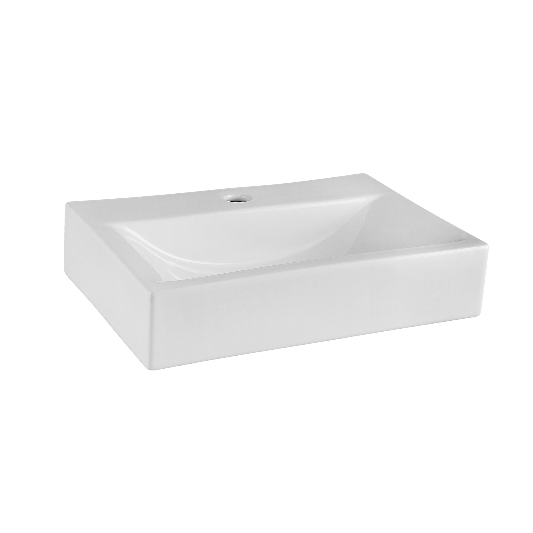 Icona Rectangular Counter Top Basin Vessels 450mm 1 Tap Hole