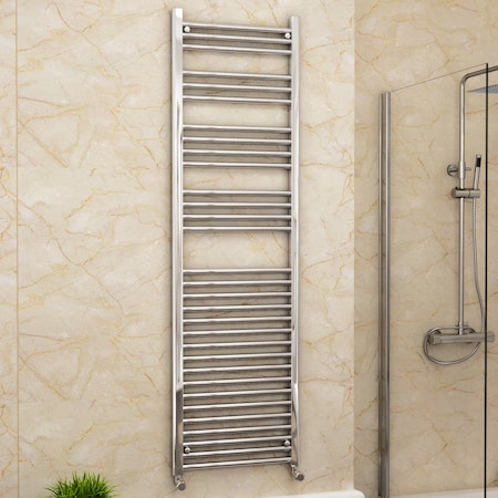 Arno Heated Towel Rail 1800 x 500mm Straight Ladder -  Chrome 