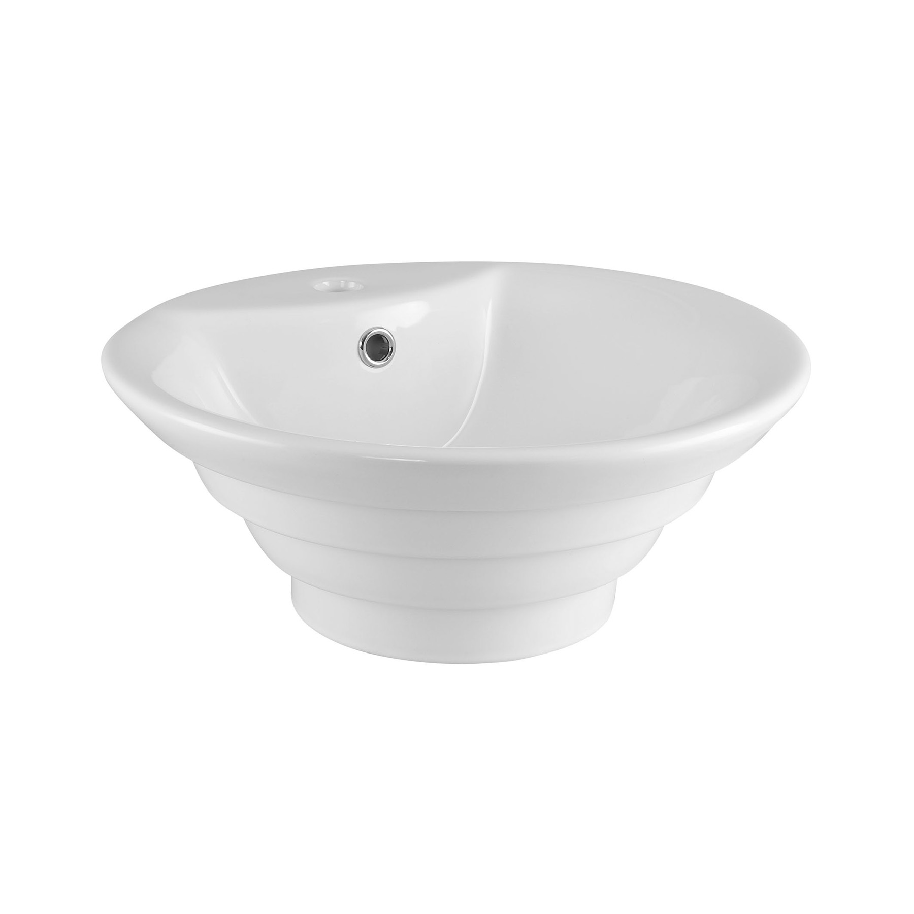 Cesar Round Counter Top Basin Vessels 460mm 1 Tap Hole