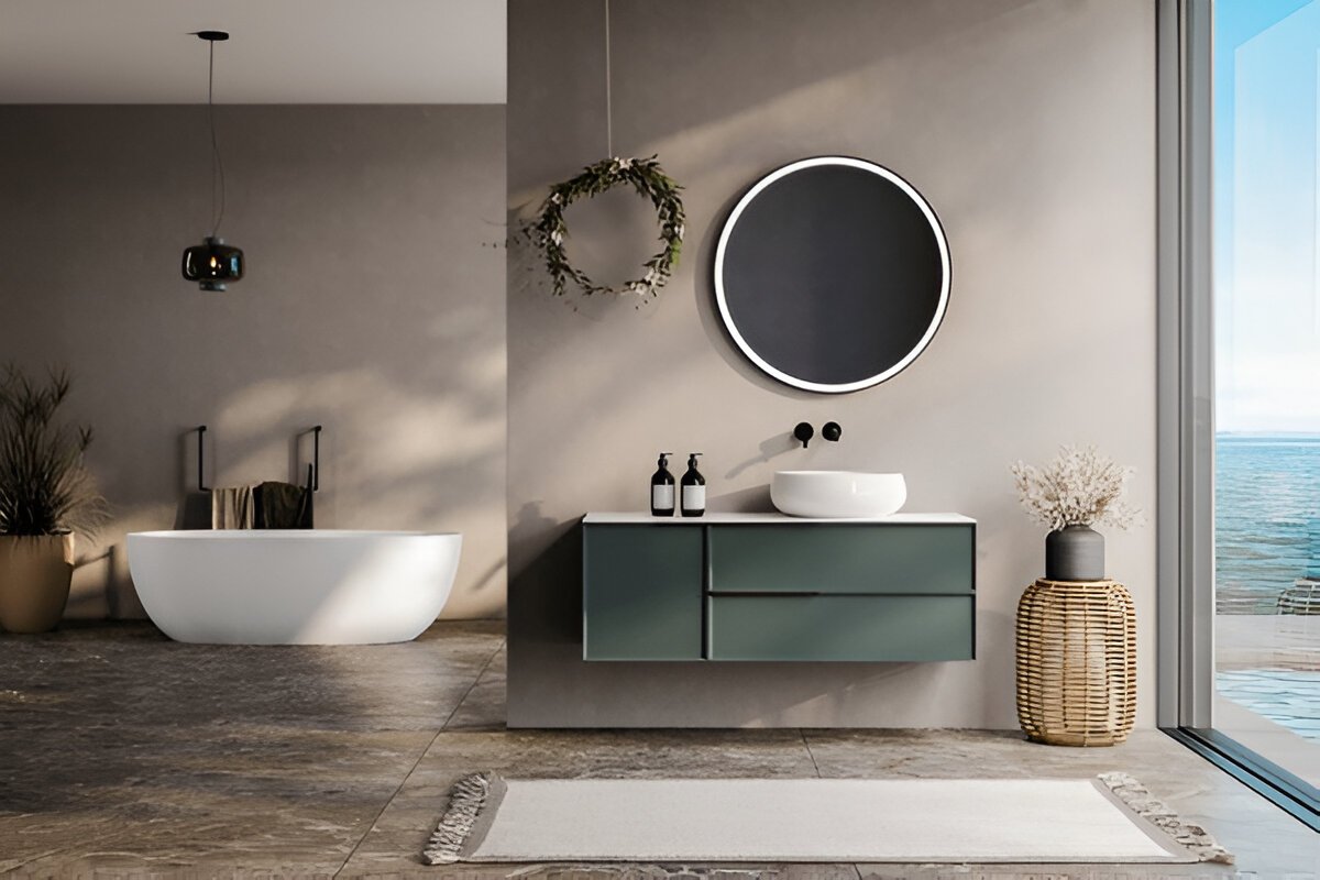 bathroom mirror