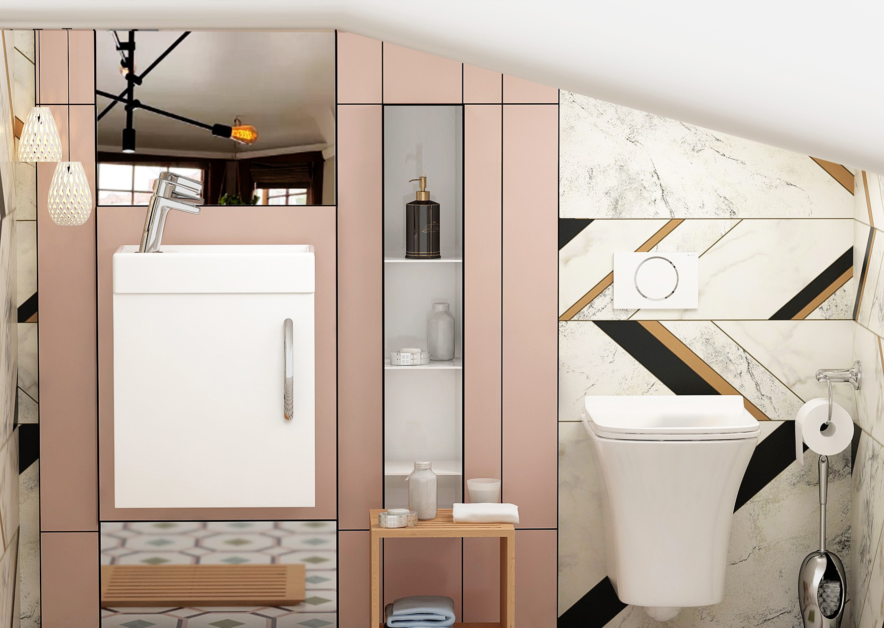 Small Under Stairs Toilet Ideas