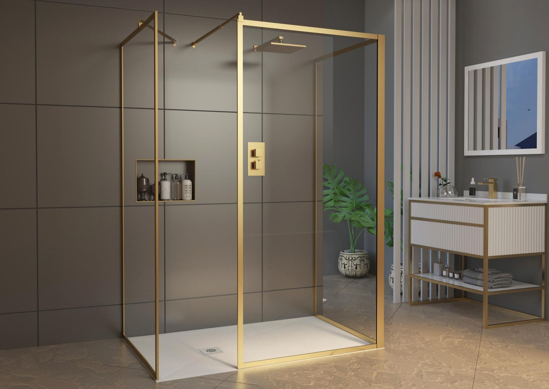 walk-in shower 