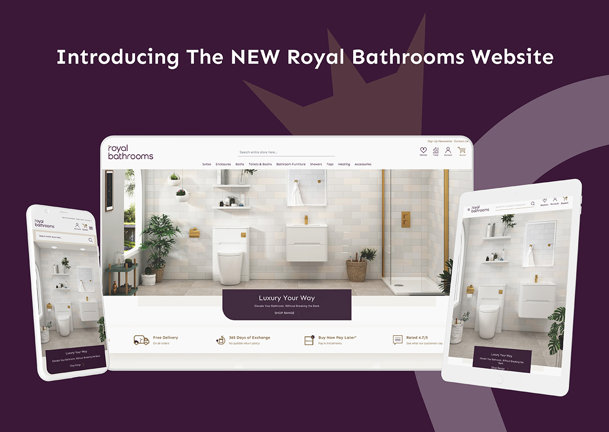 Step into Elegance: Royal Bathrooms Unveils Revamped Website for an Enhanced Shopping Experience