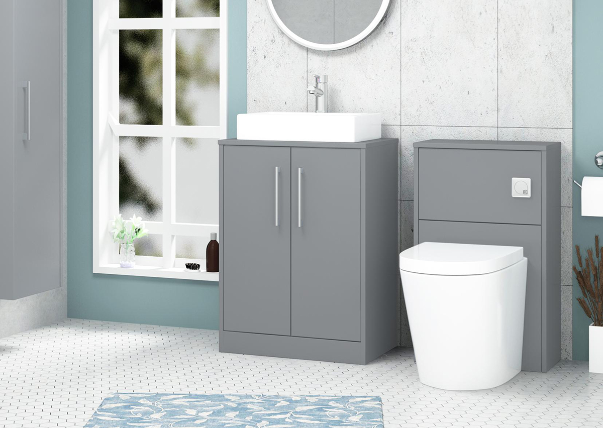 Step-up your bathroom design and create a stylish focal point with a freestanding worktop vanity unit