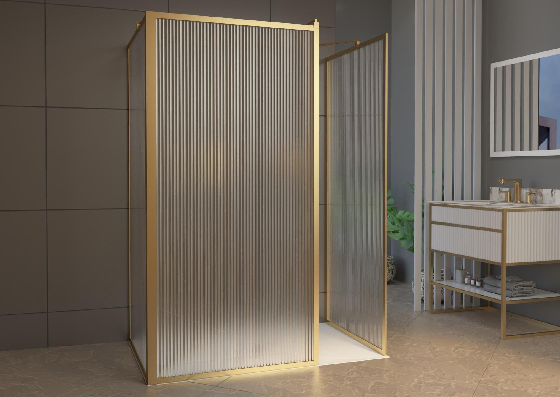 Fluted Design Ideas to add Elegance to your Bathroom