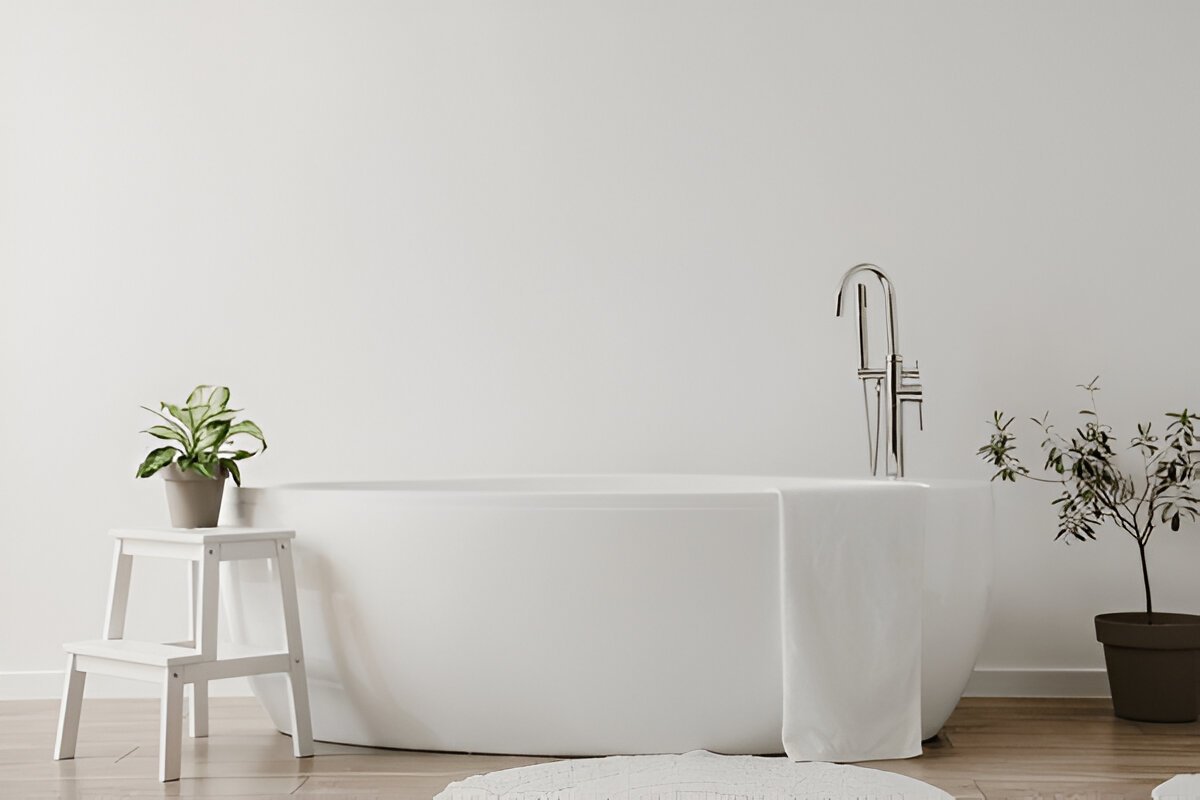 deep bathtub