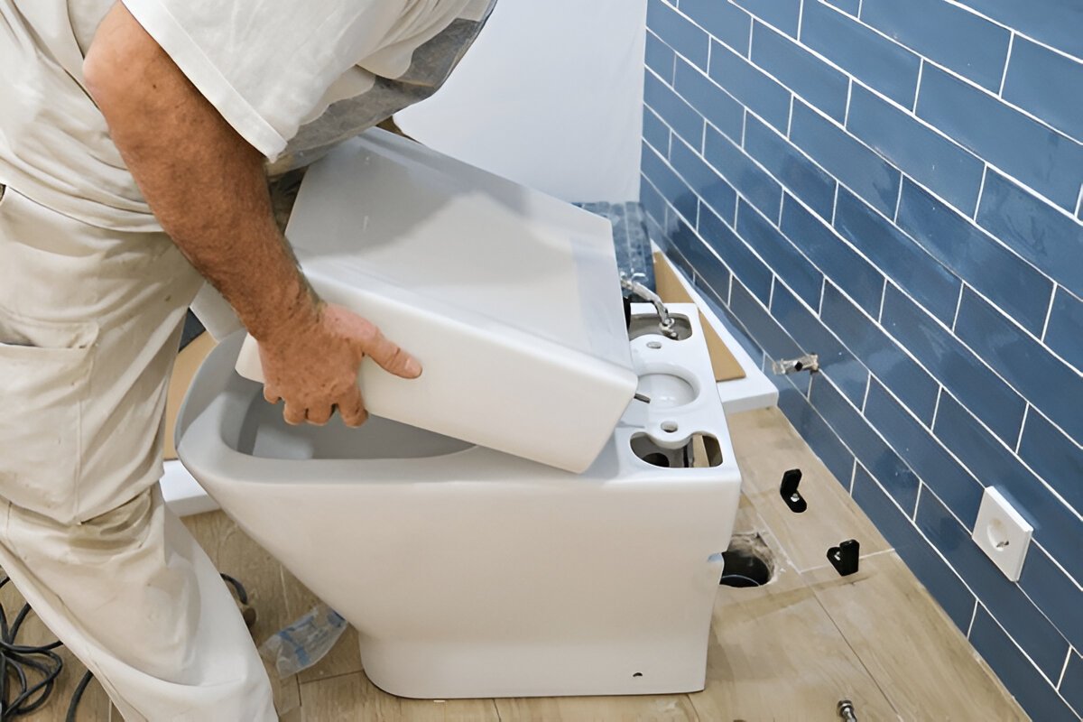 installing the toilet cistern
