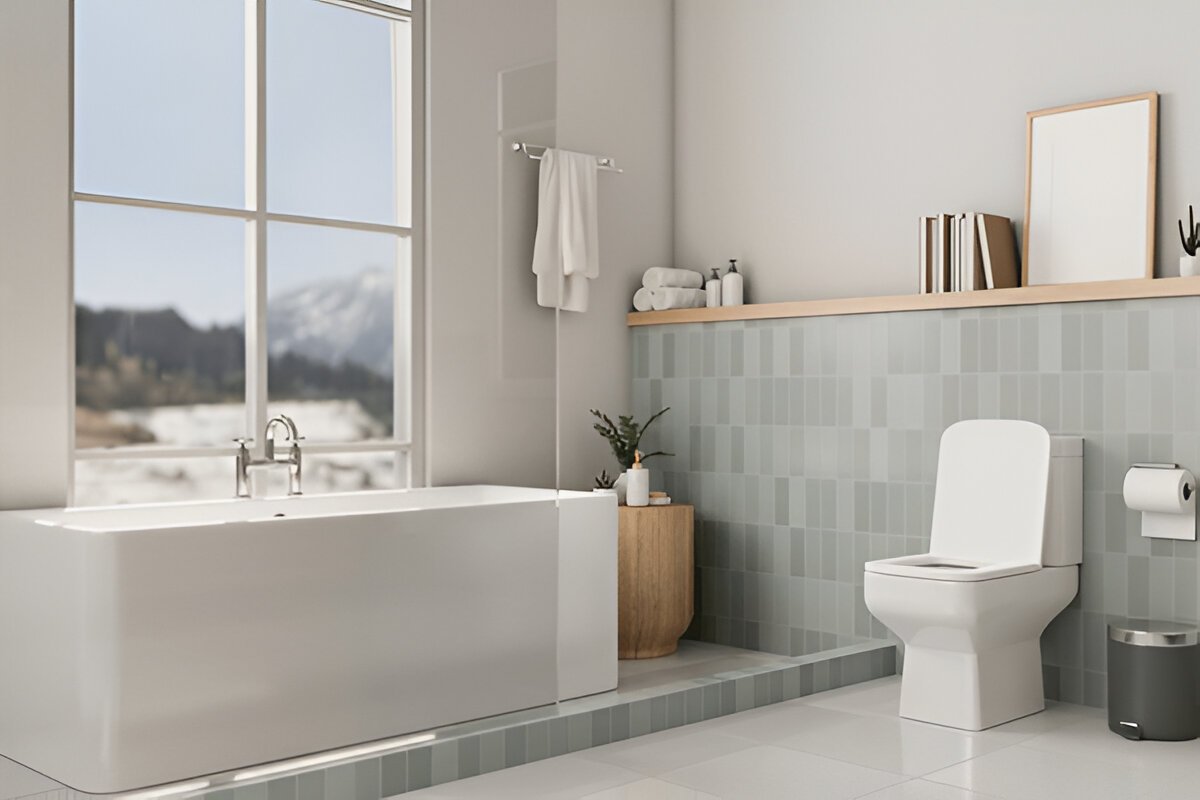 toilet and bathtub